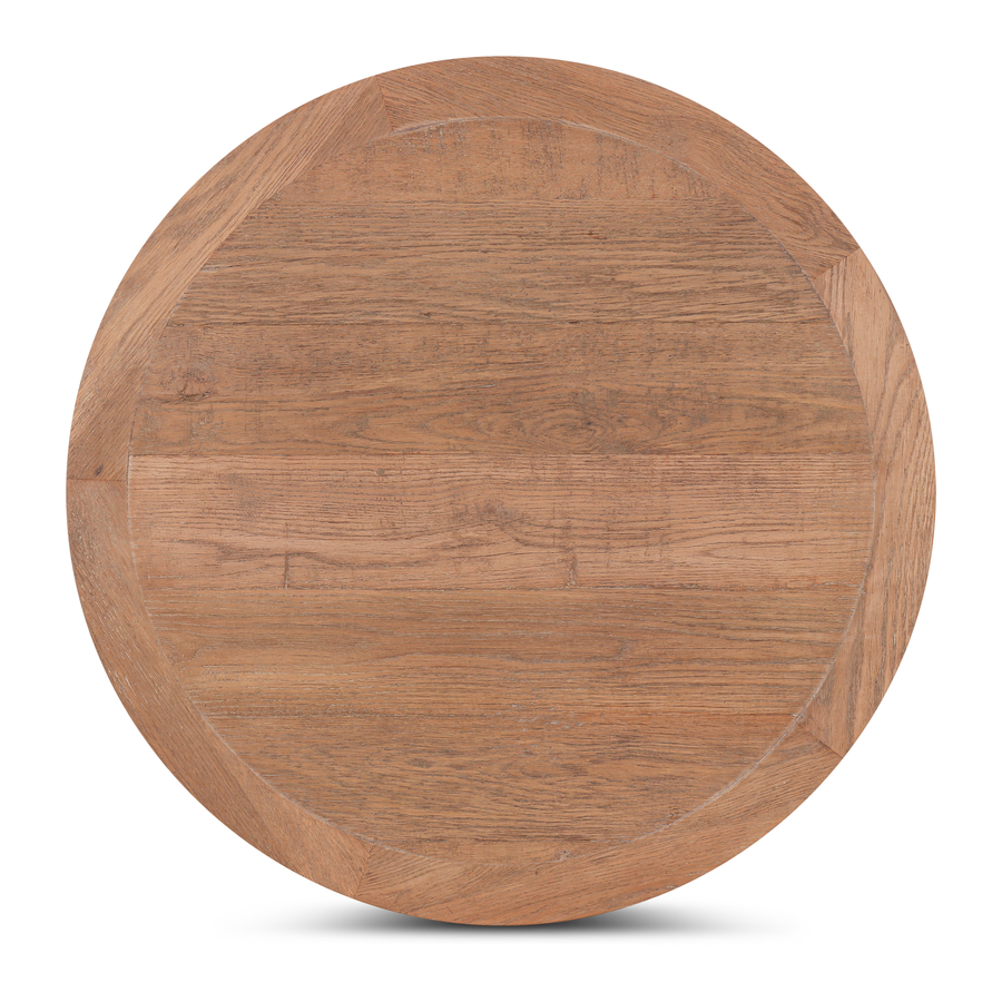 rond tafelblad eikenhout.