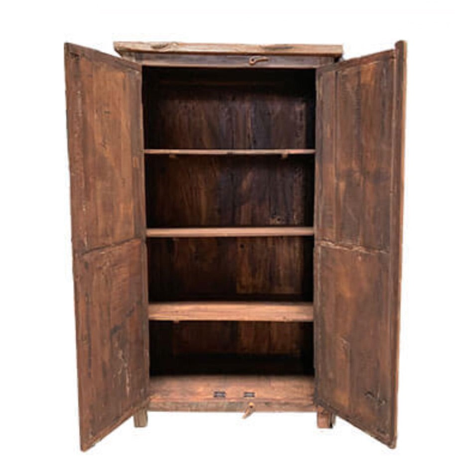 Stoere Hoge Kast van Gerecycled Hout