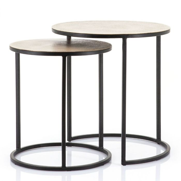 salontafel rond set van 2