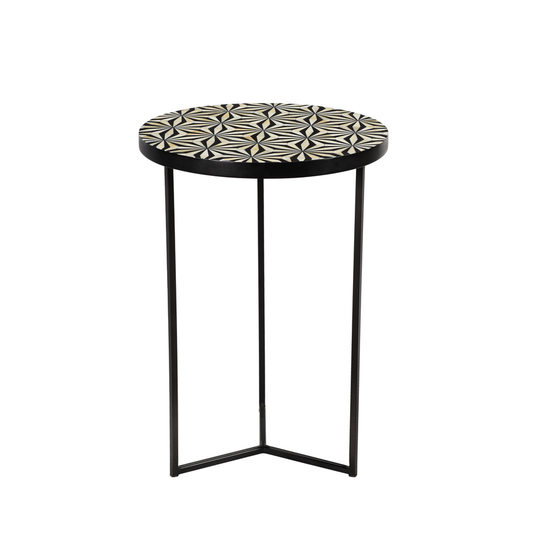 Bijzettafel van ingelegd been