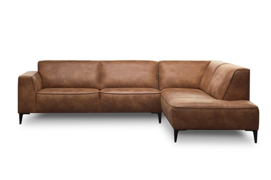 Idaho Hoekbank met 2,5-zitsstuk Leer (275 x 218 cm)