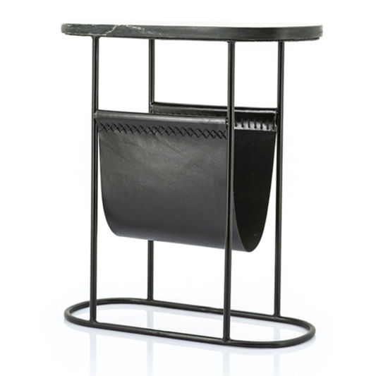 Lectuurtafeltje met marmeren blad