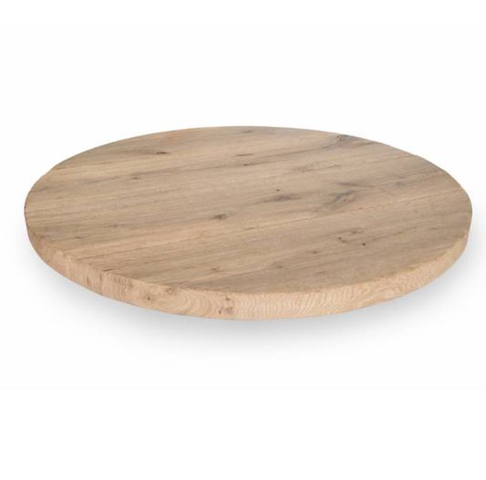 Eiken tafelblad rond
