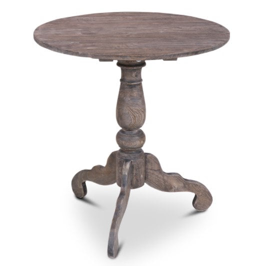 wijntafel hout donkergrijs