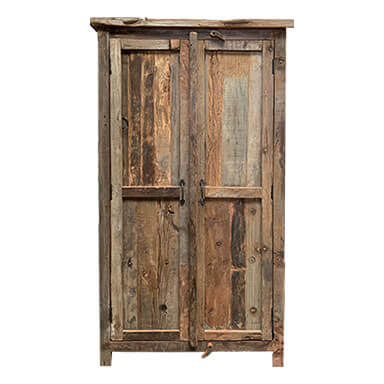 Stoere Hoge Kast van Gerecycled Hout